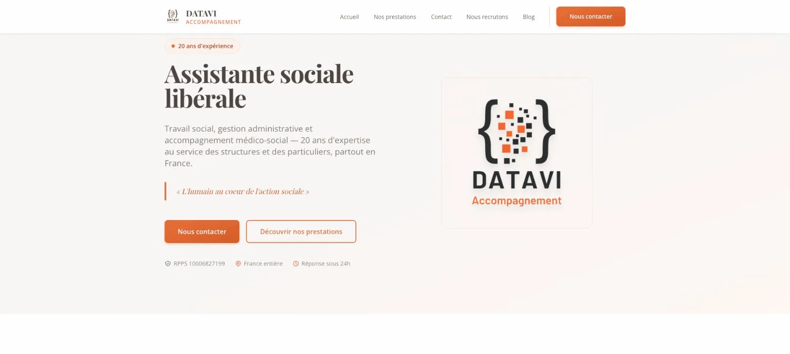 Capture d'écran de DATAVI