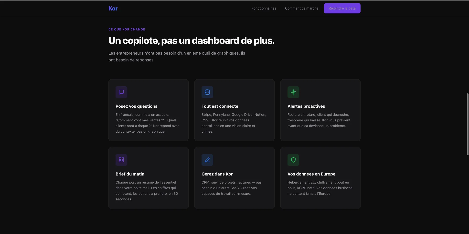 Capture d'écran de Kor